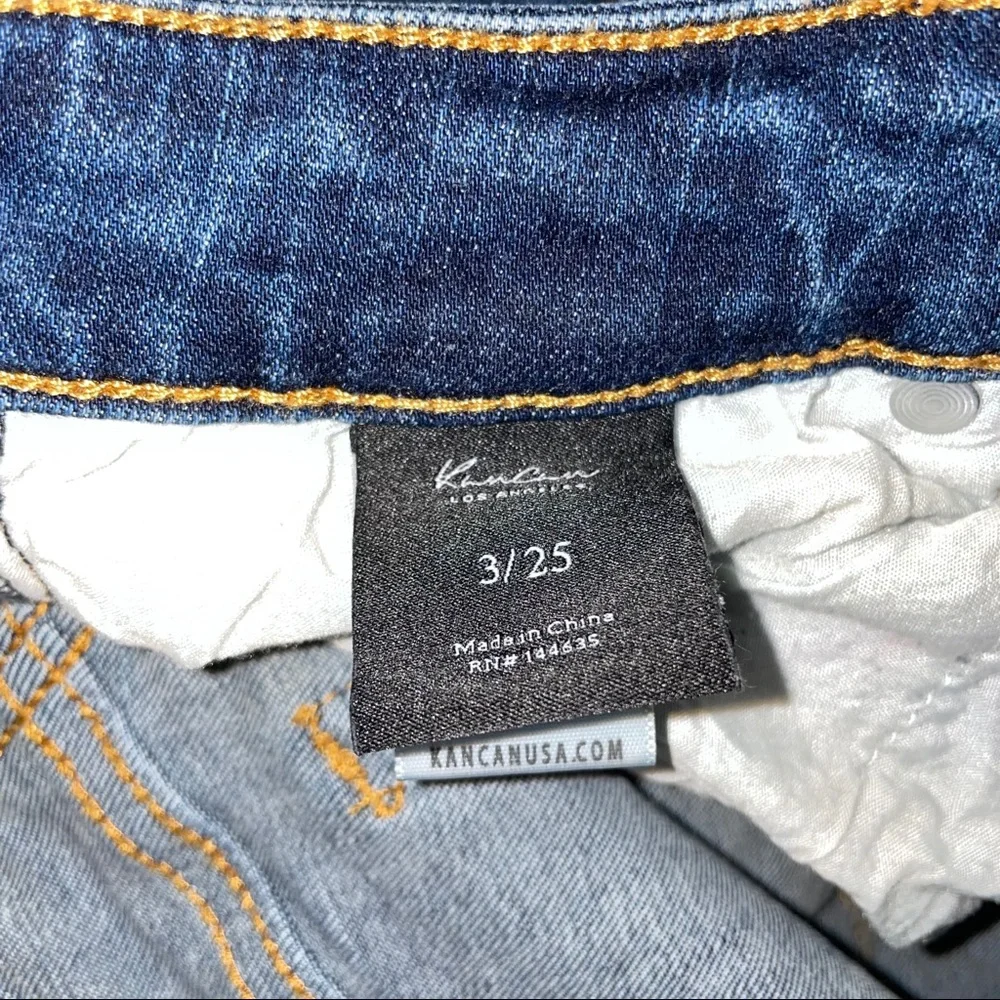 KanCan Mid-Rise Super Skinny Jeans Distressed Size 25